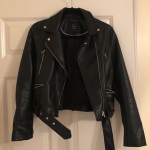 Zara TRF faux leather jacket